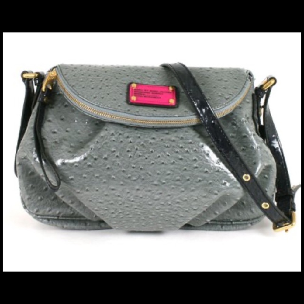 Marc by Marc Jacobs Gray Ostrich Handbag